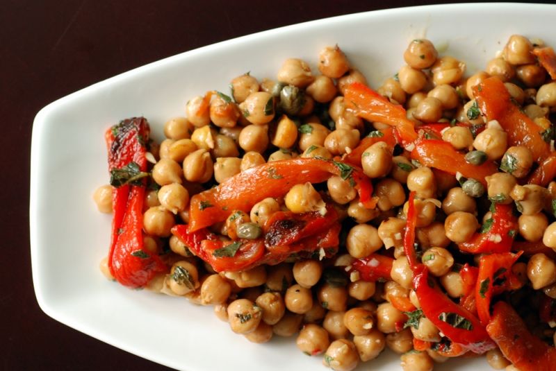 Нахут с чушки на фурна, просто перфектно!