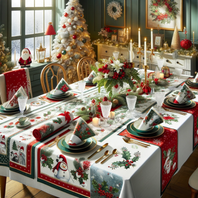 Коледни покривки за маса