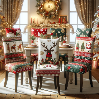 Коледни калъфки за стол