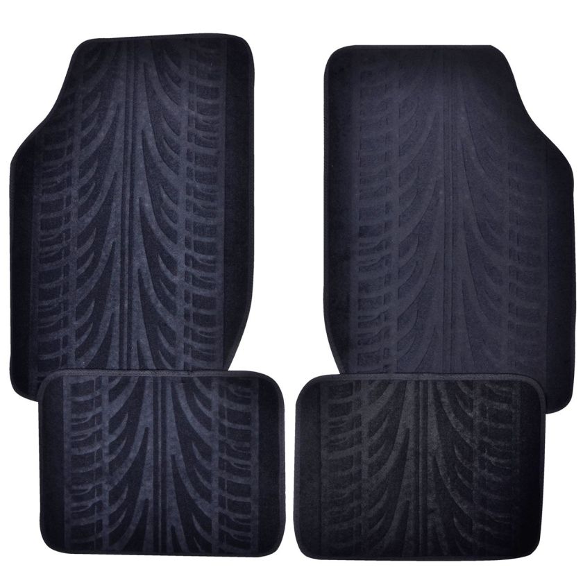 Стелки за автомобил - черни - мокет - 4 бр.