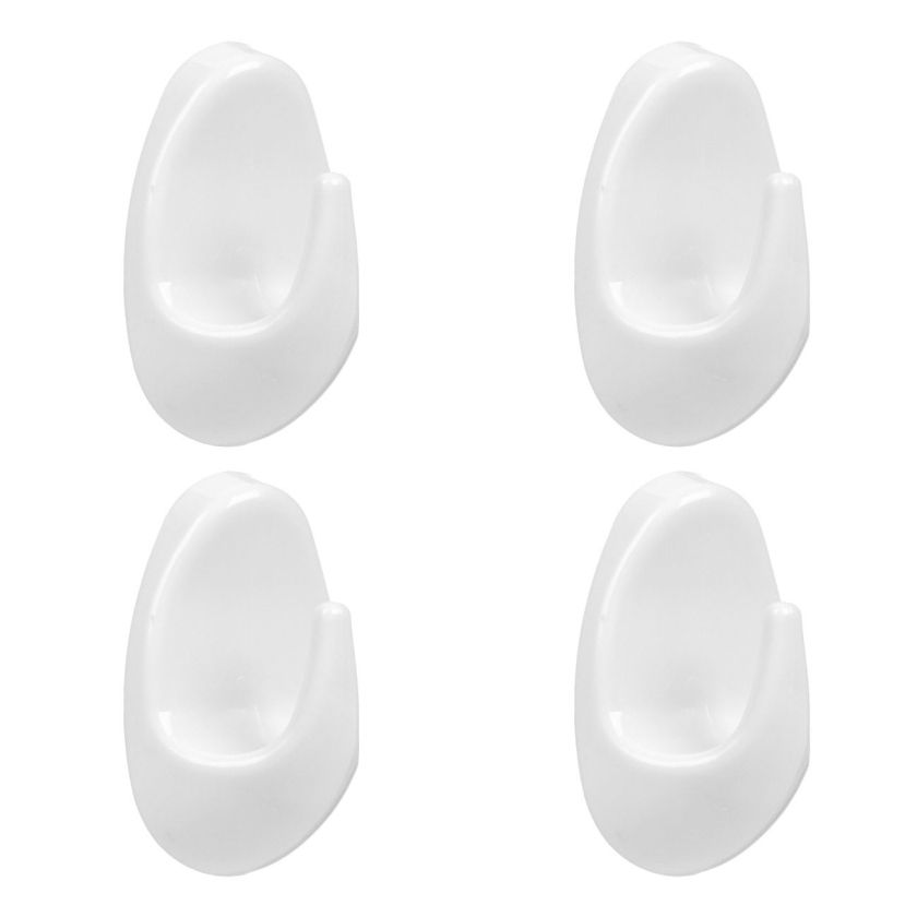 Самозалепваща се закачалка - пластмасова - 4 бр.