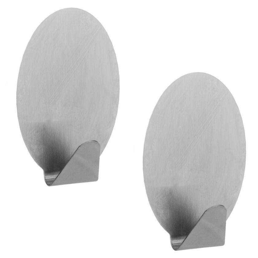 Самозалепваща се закачалка - метална - 2 бр.