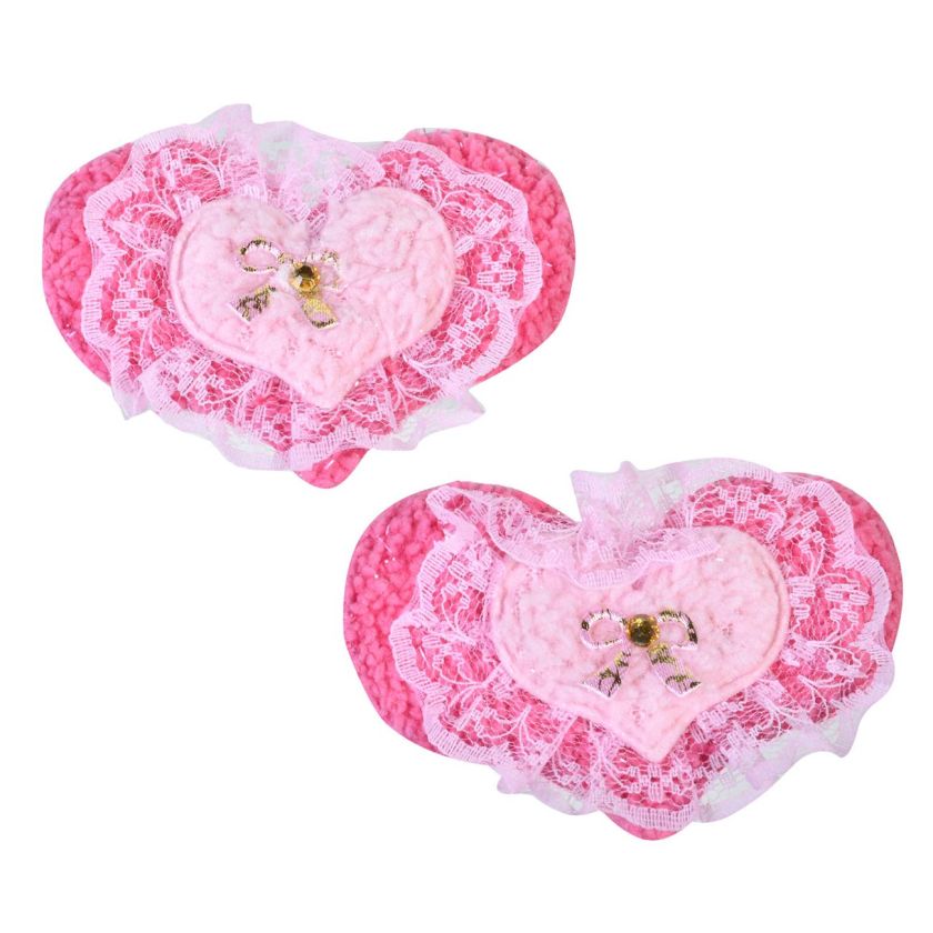 Апликации за дрехи - сърца - 10 бр.