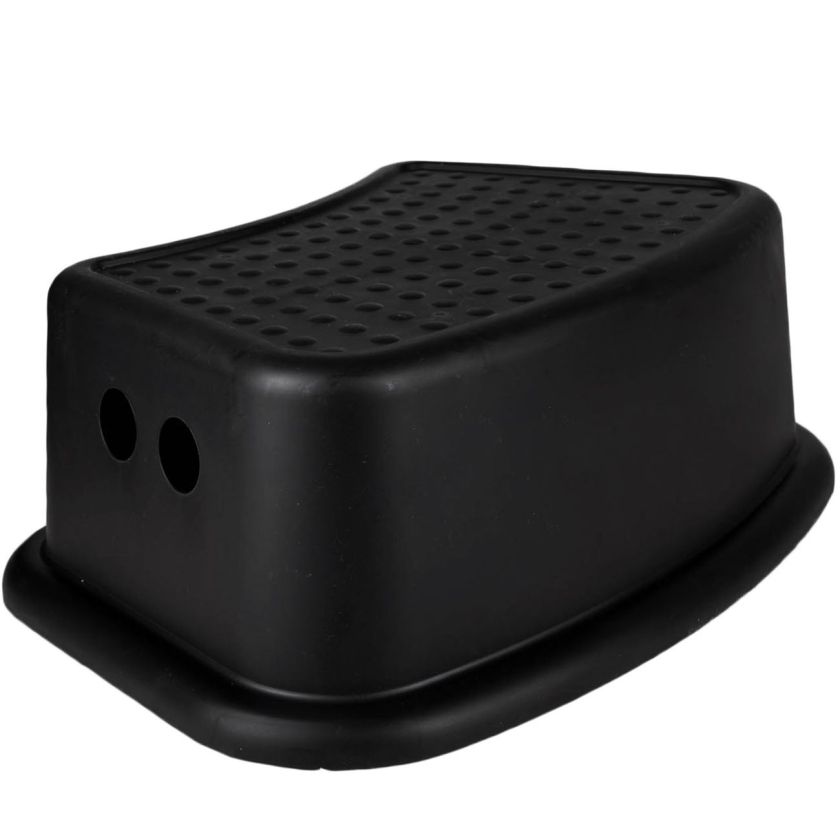 Табуретка - пластмасова - черна - 36 см.