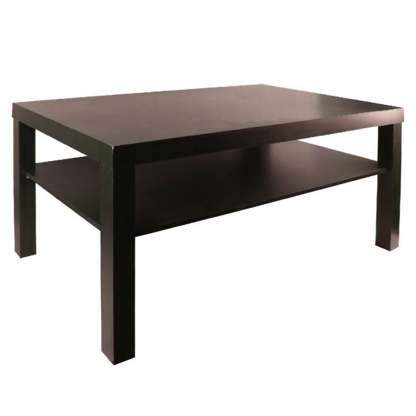 Холна масичка - дървена - с рафт - 45 см.