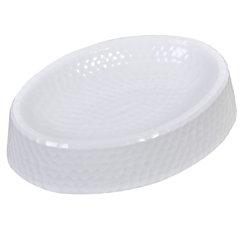 Сапунерка - пластмасова - бяла