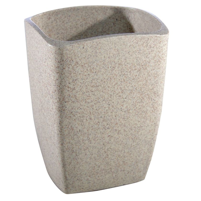 Поставка за четка и паста за зъби - пясък - 11 см.