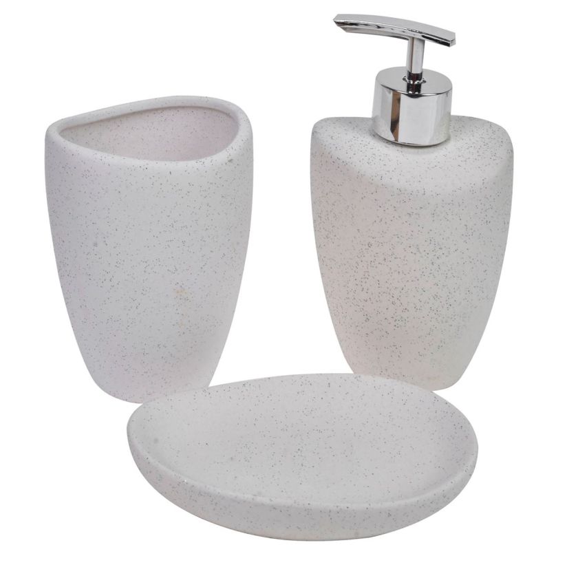 Керамичен комплект за баня - пясък - 3 ч.