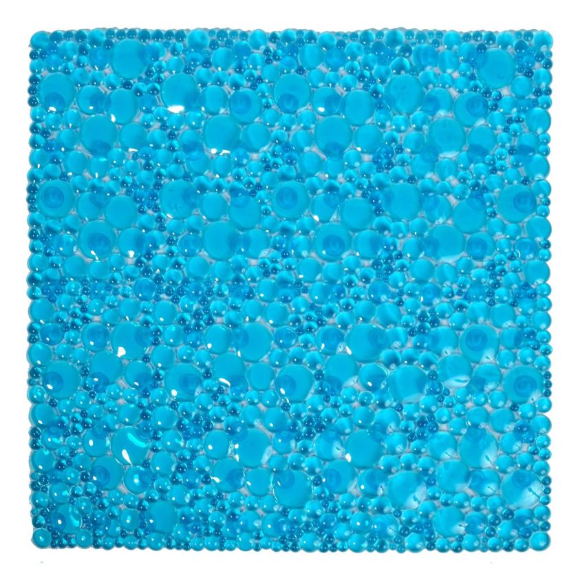 Противоплъзгаща постелка - тюркоаз - 49 х 49 см.