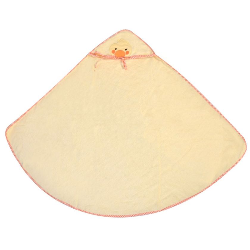 Детска хавлия за баня - с качулка - пате - 100 х 100 см.