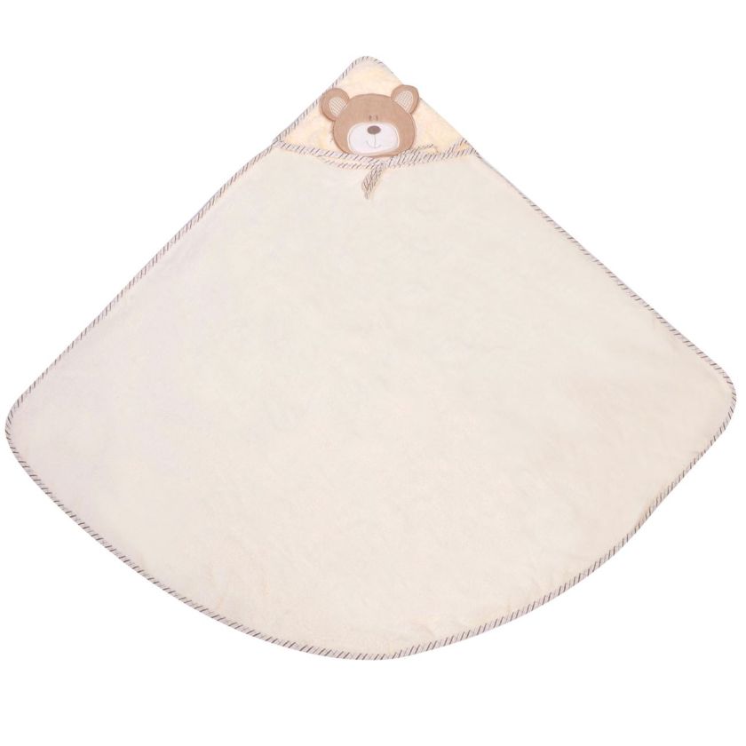 Детска хавлия за баня - с качулка - мече - 100 х 100 см.