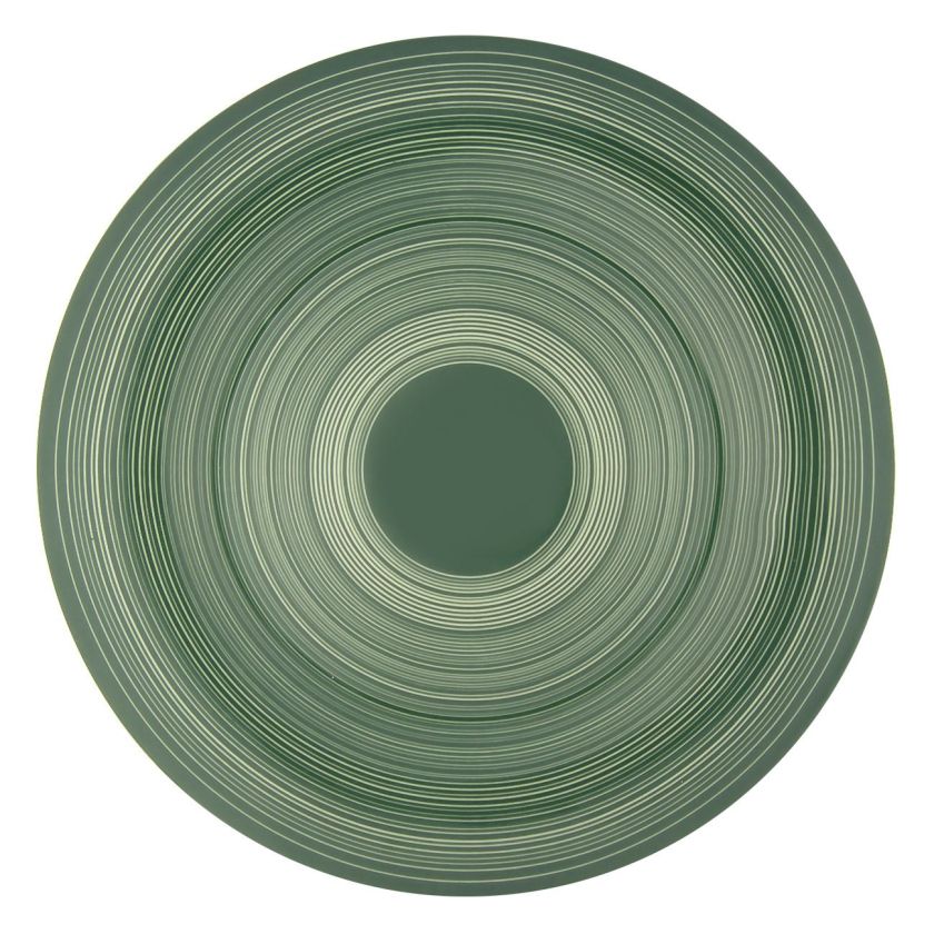 Порцеланова чиния - зелена - 19 см.
