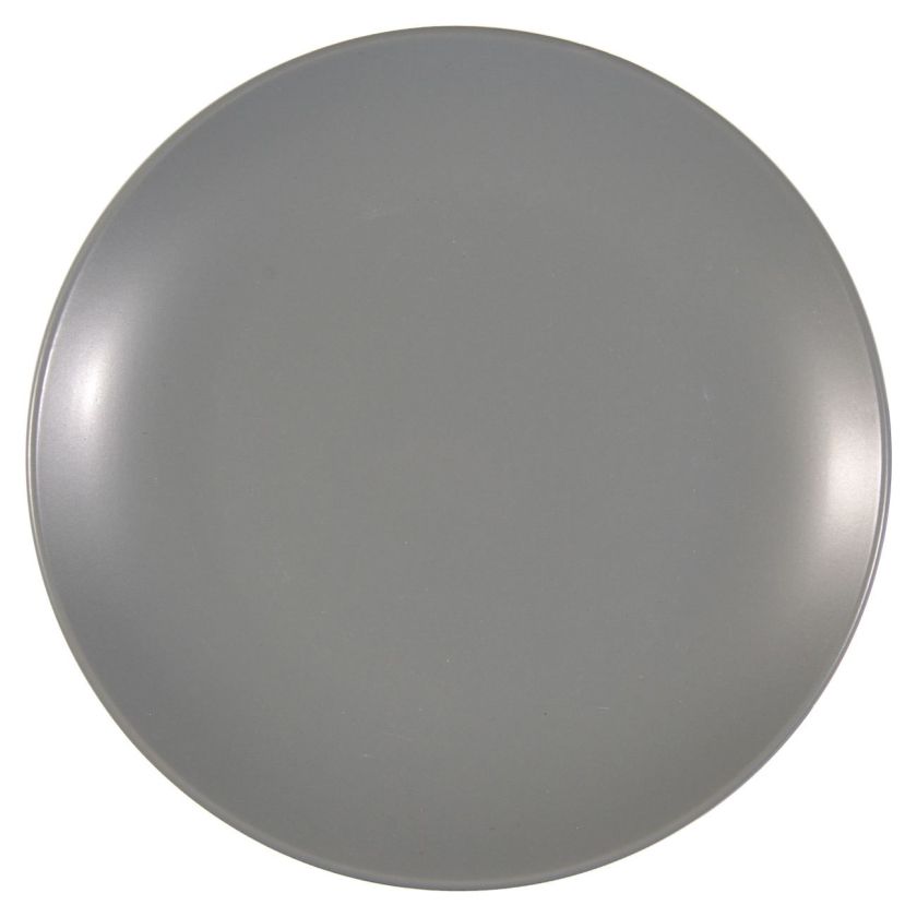 Чиния за плодове - керамична - сива - 19 см.