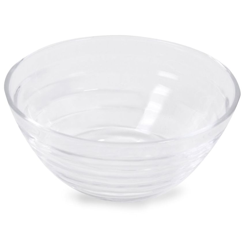 Купа - стъклена - прозрачно райе - 360 мл.