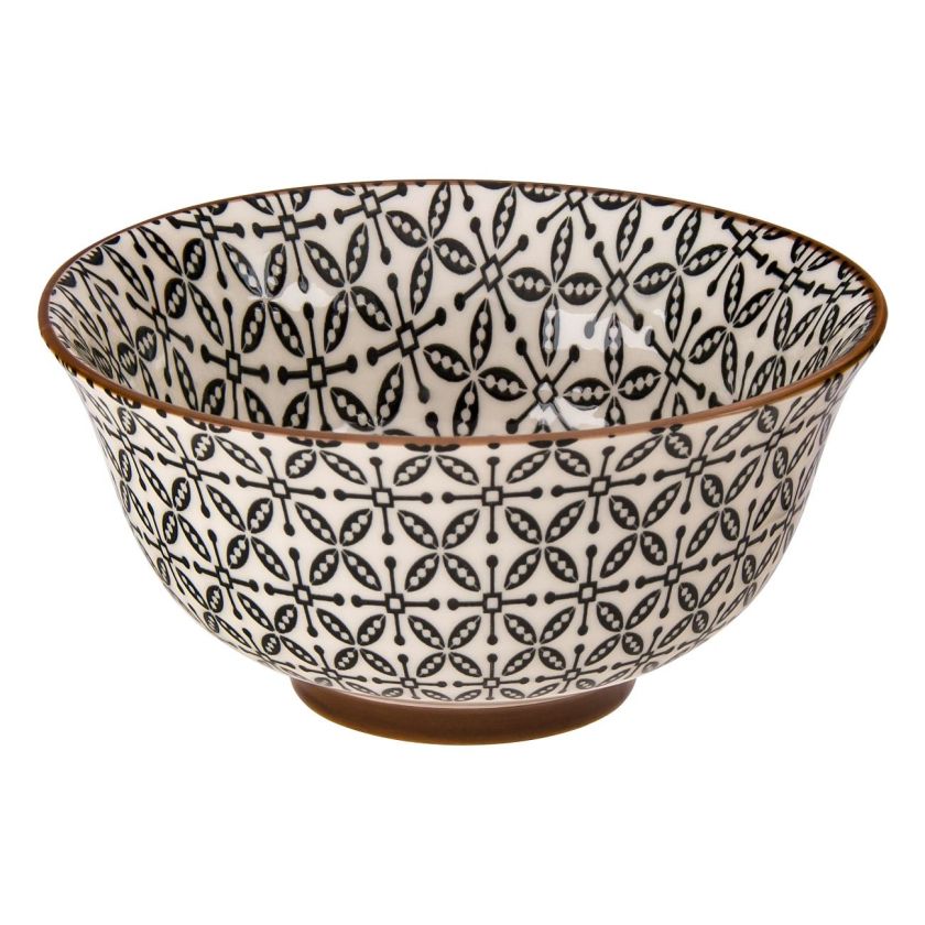 Купа - керамична - черно-бяла - 250 мл.