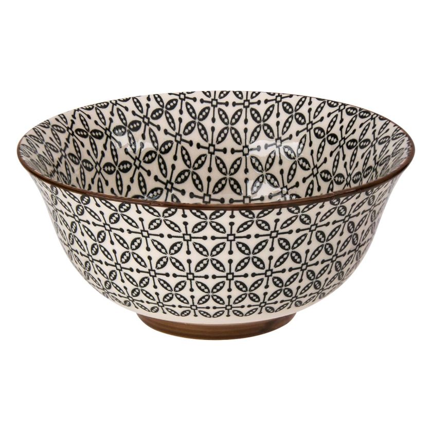 Купа - керамична - черно-бяла - 500 мл.