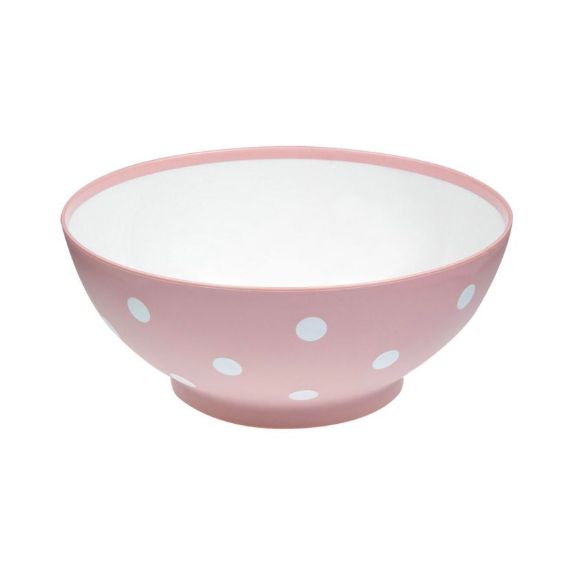 Купа - пластмасова - розова - точки - 750 мл.