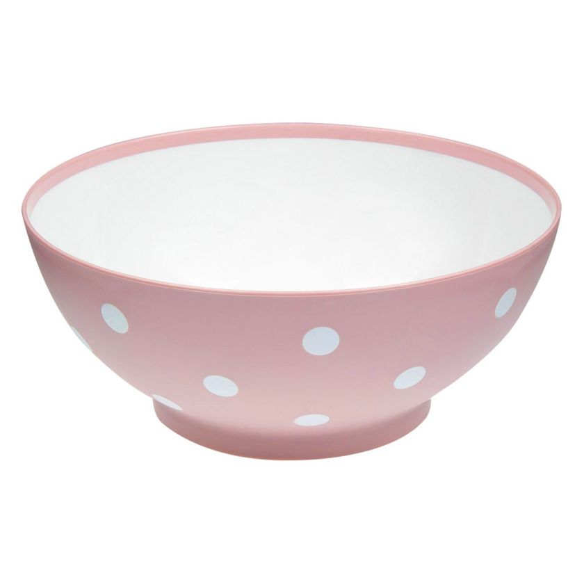 Салатиера - пластмасова - розова - 3 л.