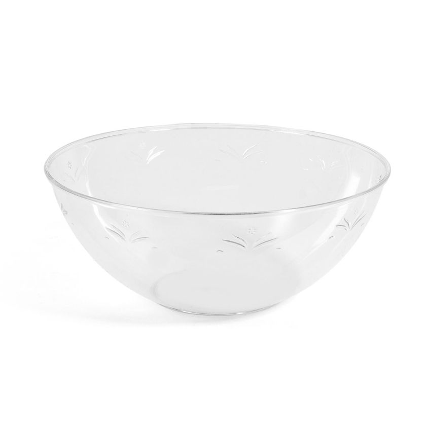 Купа - пластмасова - прозрачна - релефна - 20 х 8 см.