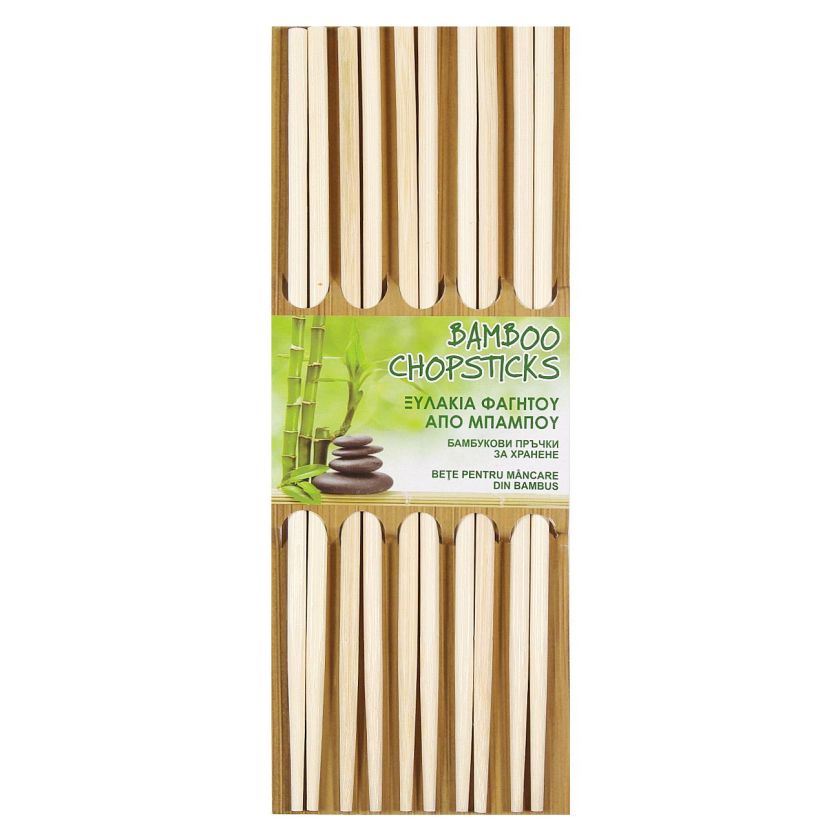 Бамбукови клечки за хранене - 10 бр.
