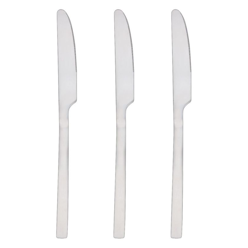 Нож за хранене - метален - Premium - 24 см. - 3 бр.