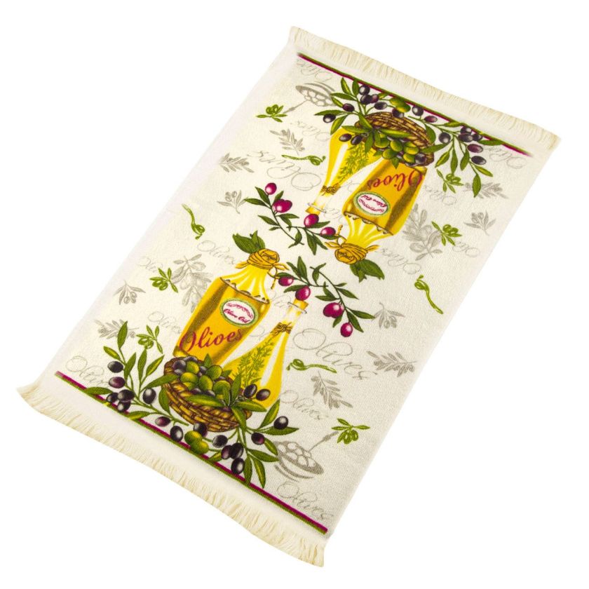 Кухненска кърпа - маслини и зехтин - 35 х 60 см.