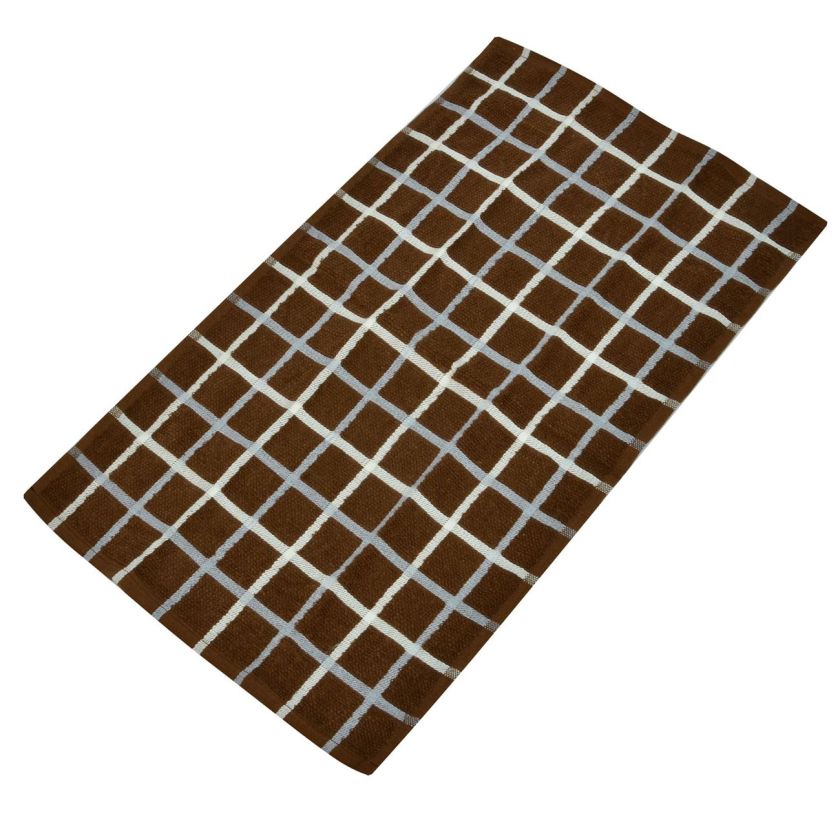 Кухненска кърпа - кафява - каре - 35 х 60 см.