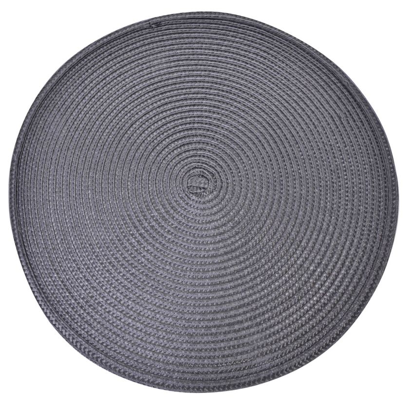Подложка за хранене - кръгла - графит - 30 см.