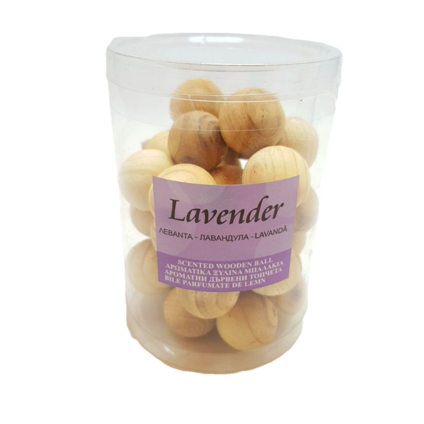 Ароматни дървени топчета - лавандула - 30 бр.
