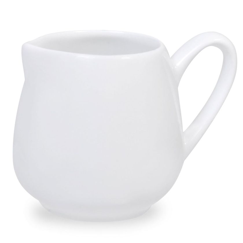 Каничка за мляко - порцеланова - бяла - 100 мл.