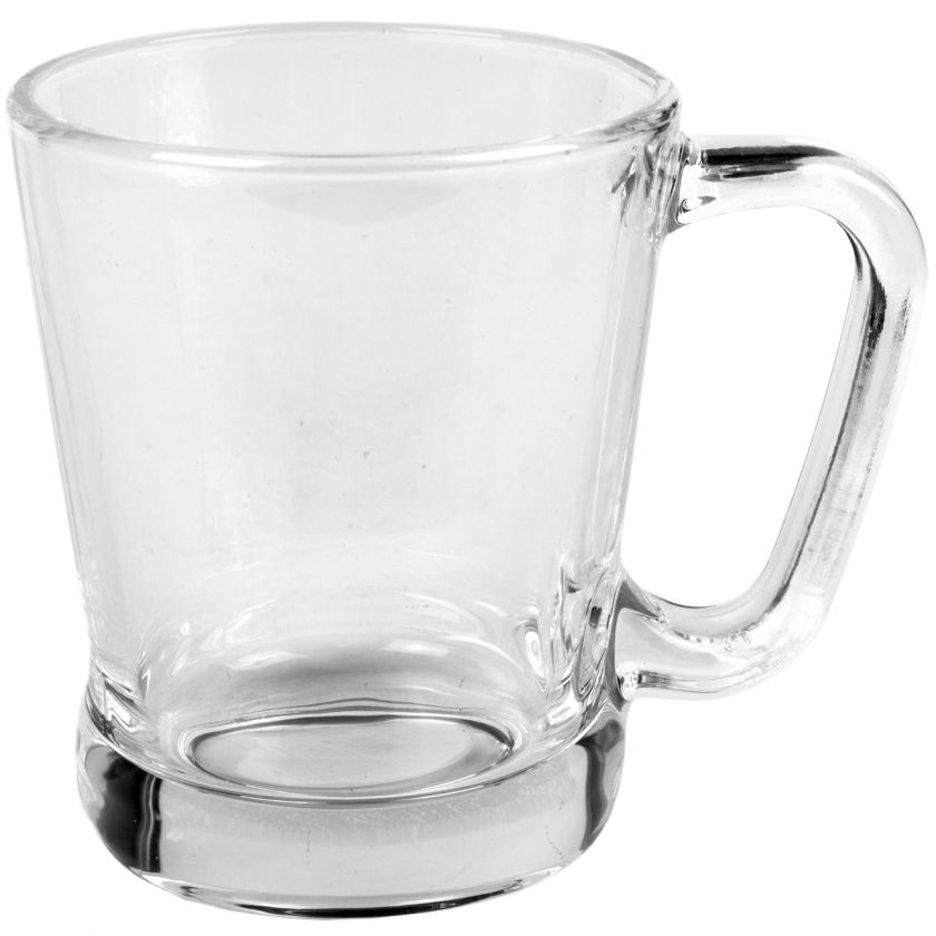 Чаша - стъклена - прозрачна - подсилено дъно - 200 мл.