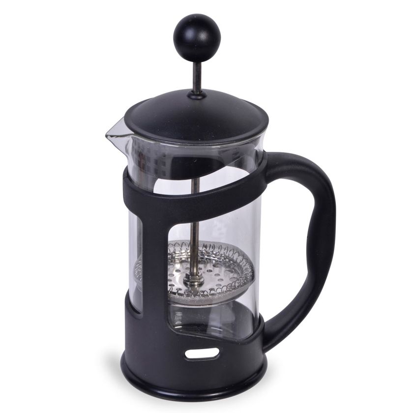 Френска преса за кафе и чай - черна - 350 мл.