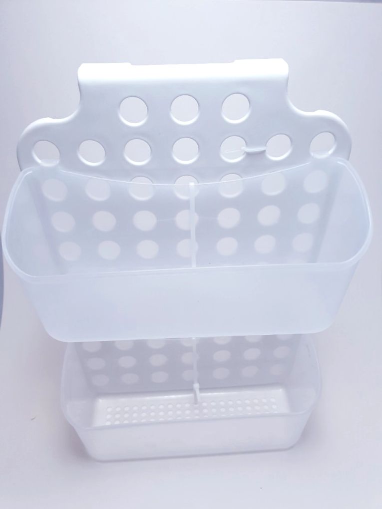 Закачаща се поставка за баня - двойна - пластмасова