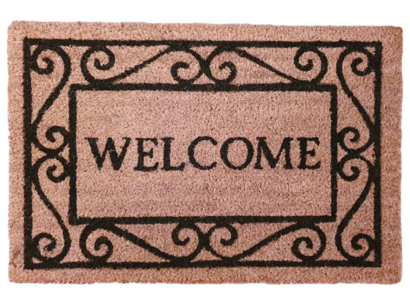 Входна изтривалка - кафява - WELCOME - 40 x 60 см.