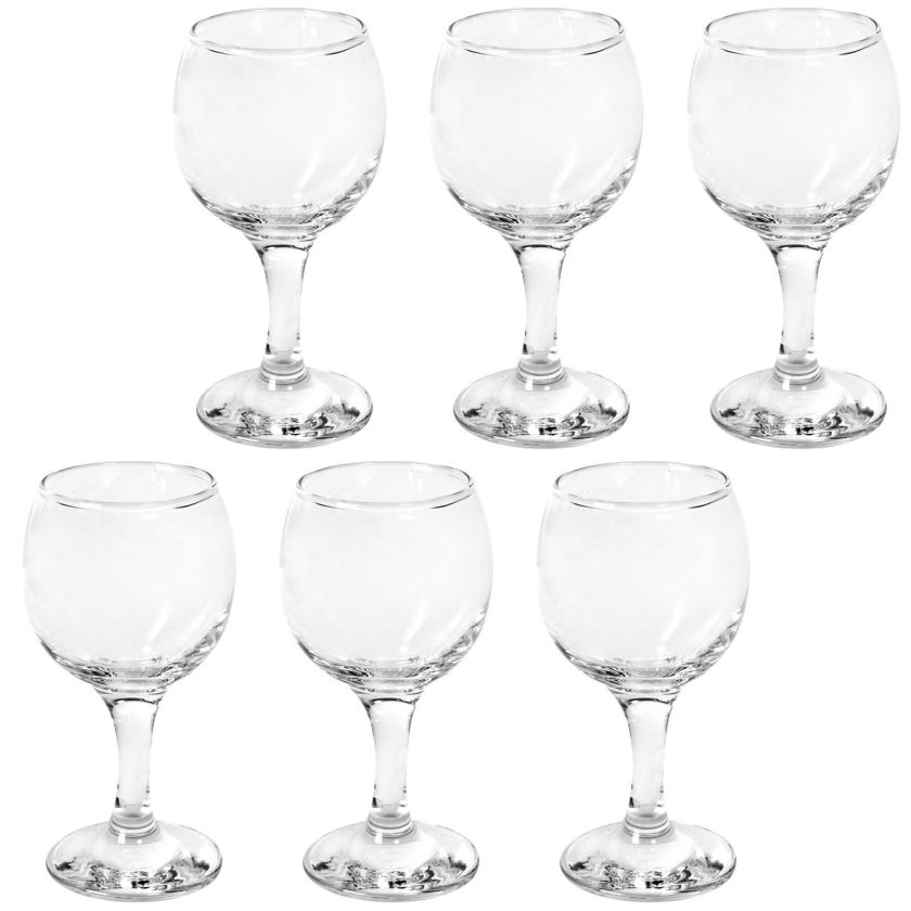 Чаша със столче - стъклена - прозрачна - 270 мл.