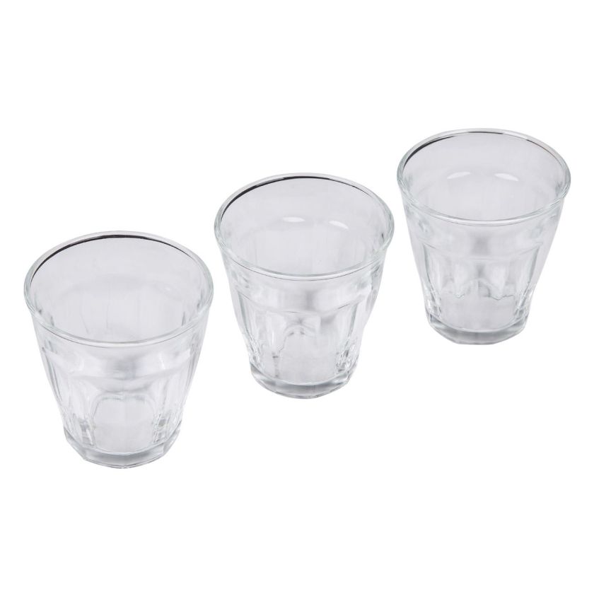 Чаша - стъклена - прозрачна - 145 мл. - 3 бр.