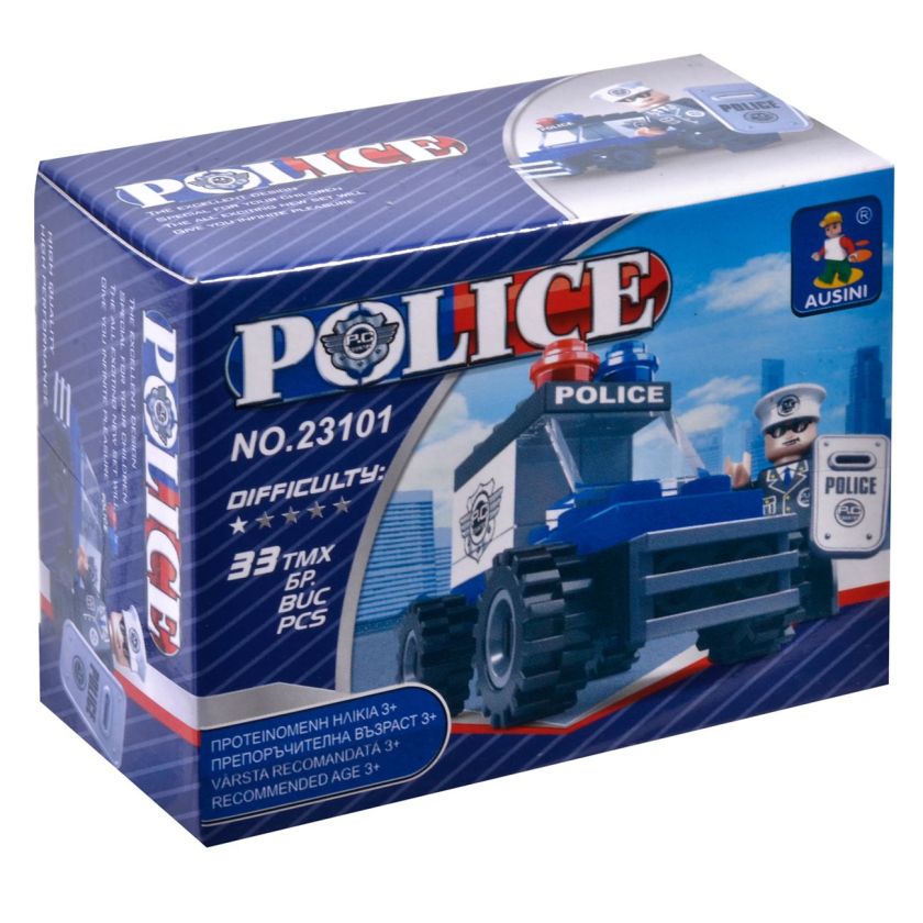 Конструктор - полицески джип - 33 части