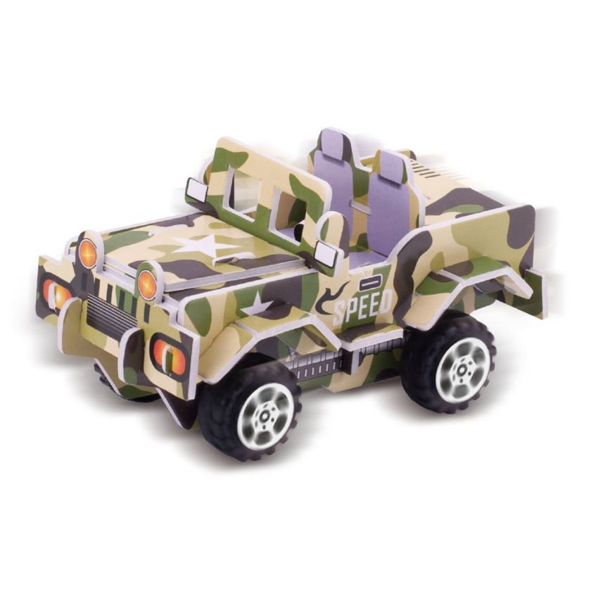 3D пъзел - военен джип - 23 части