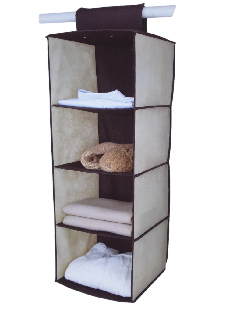 Висящ органайзер за гардероб - 4 отделения