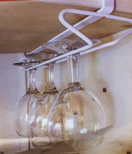 Поставка за чаши със столче - метална - 25 см.