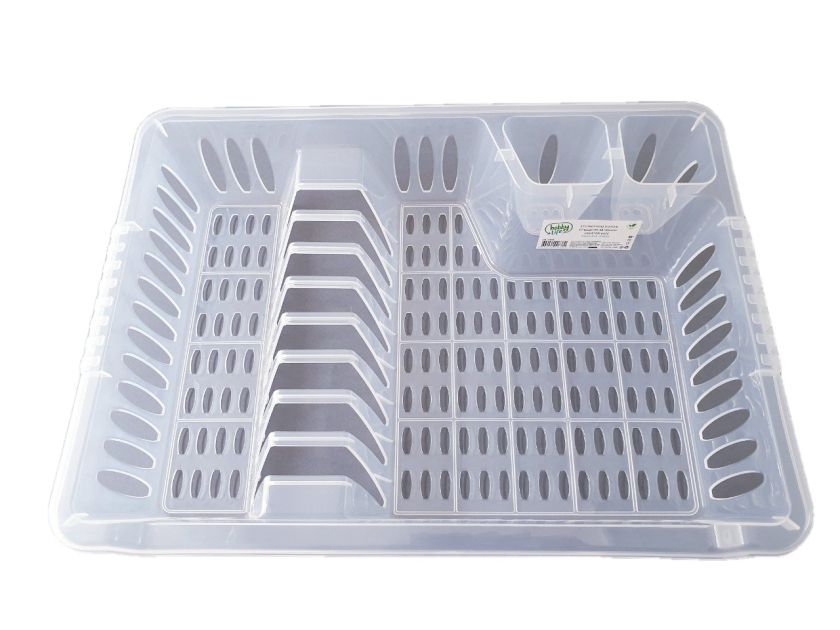 Сушилник за съдове - пластмасов - с табла