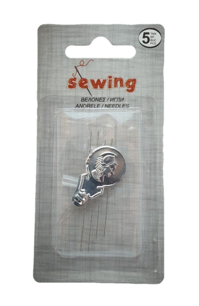 Игли за шиене - 4 бр. + вдевачка