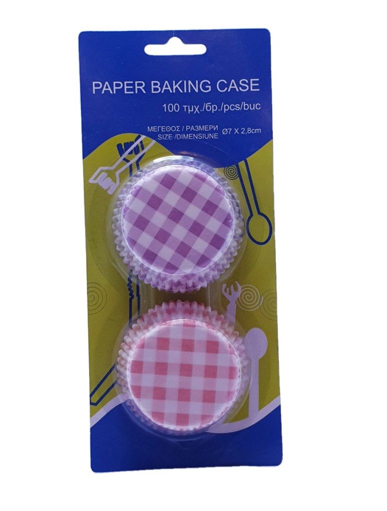 Форми за мъфини - каре - 100 бр.