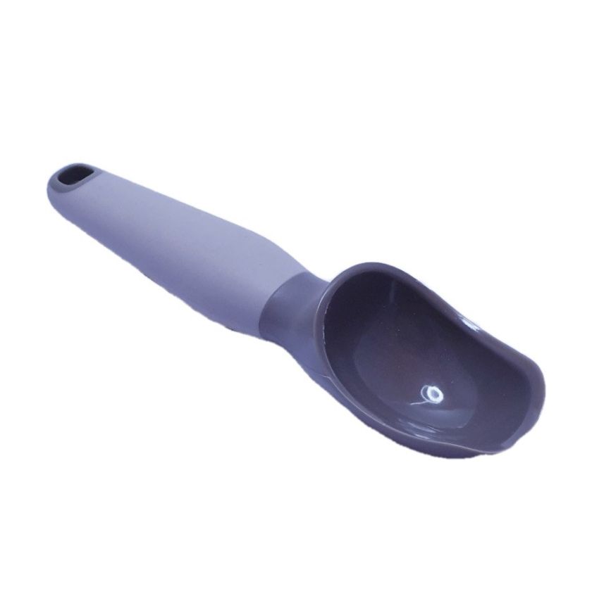 Лъжица за сладолед - пластмасова - сива