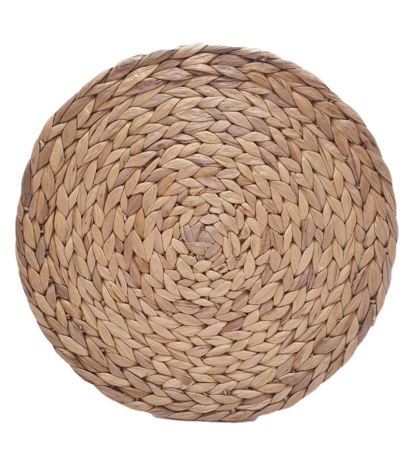 Подложка за хранене - кръгла - бежова - 36 см.