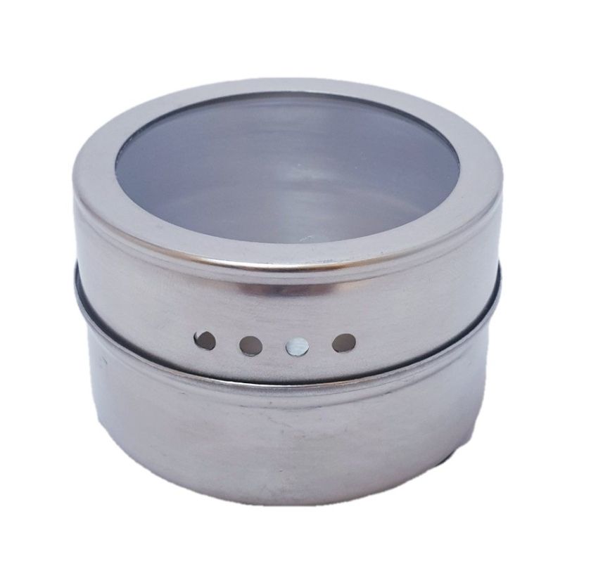 Съд за подправки - метален - с магнит