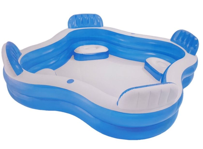 Басейн - семеен - синьо и бяло