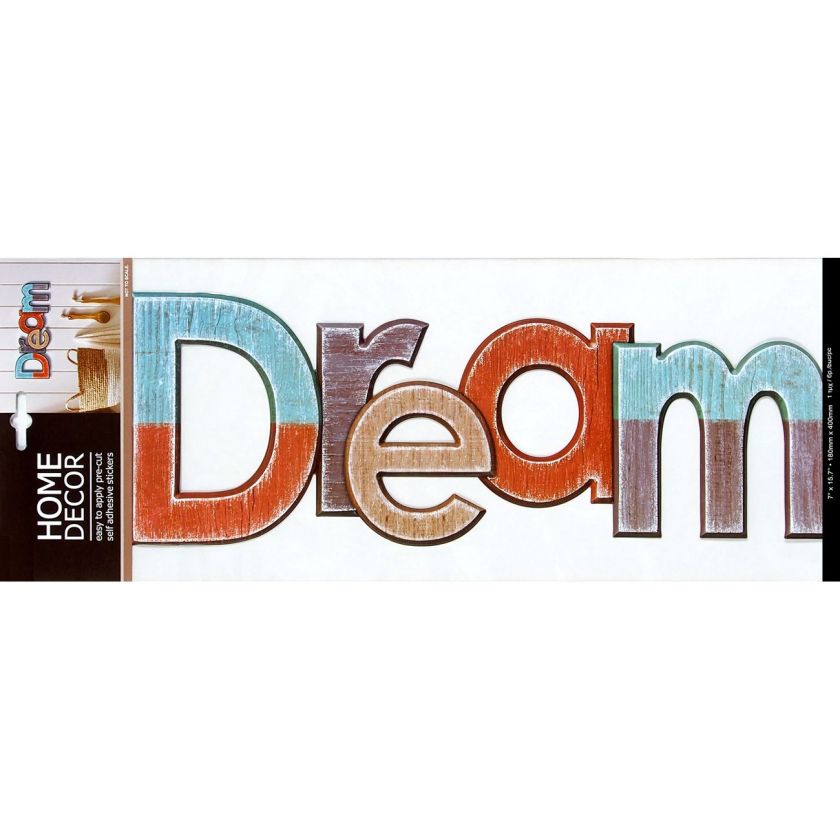 Декоративен стикер за стена - Dream - цветен