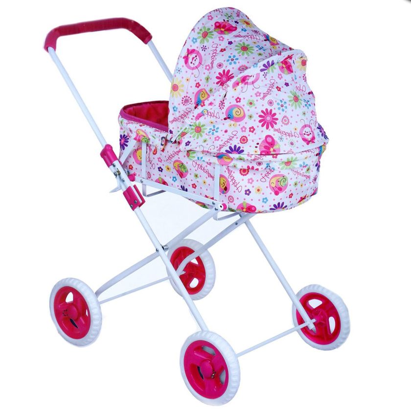 Количка за кукли - бяла