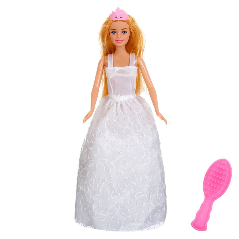 Кукла - булка + четка за коса - 31 см.